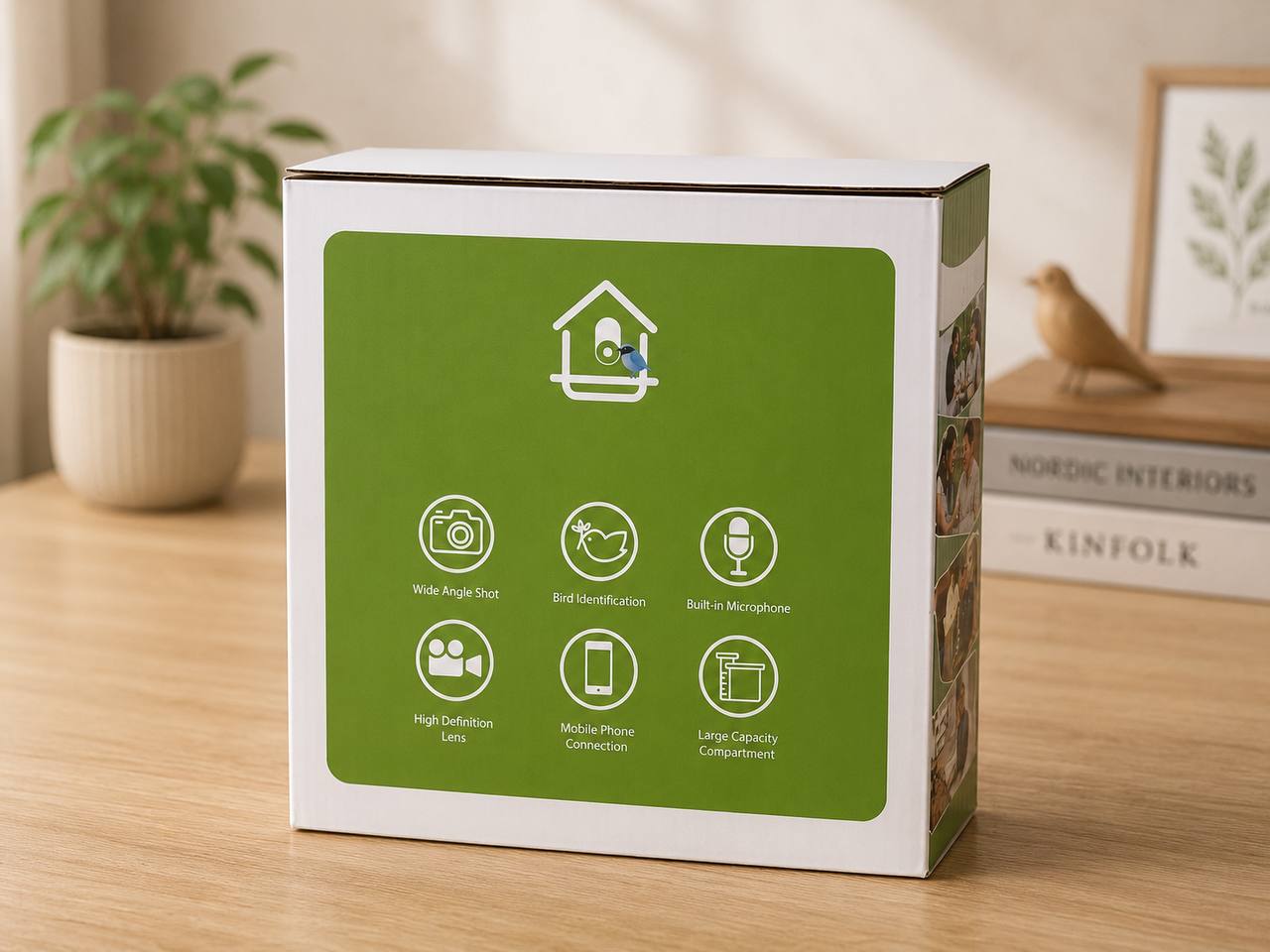 Solar-Powered Bird Feeder with 4MP AI WiFi Night Vision Camera, IP65 3