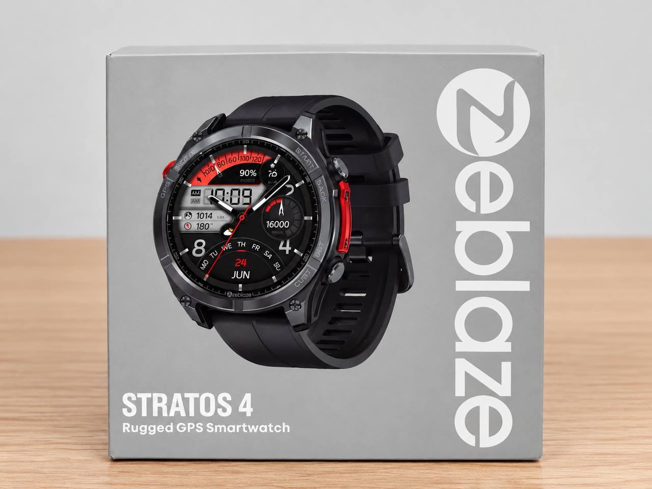 Zeblaze Stratos 4 Rugged GPS Smartwatch pomarańczowy 2
