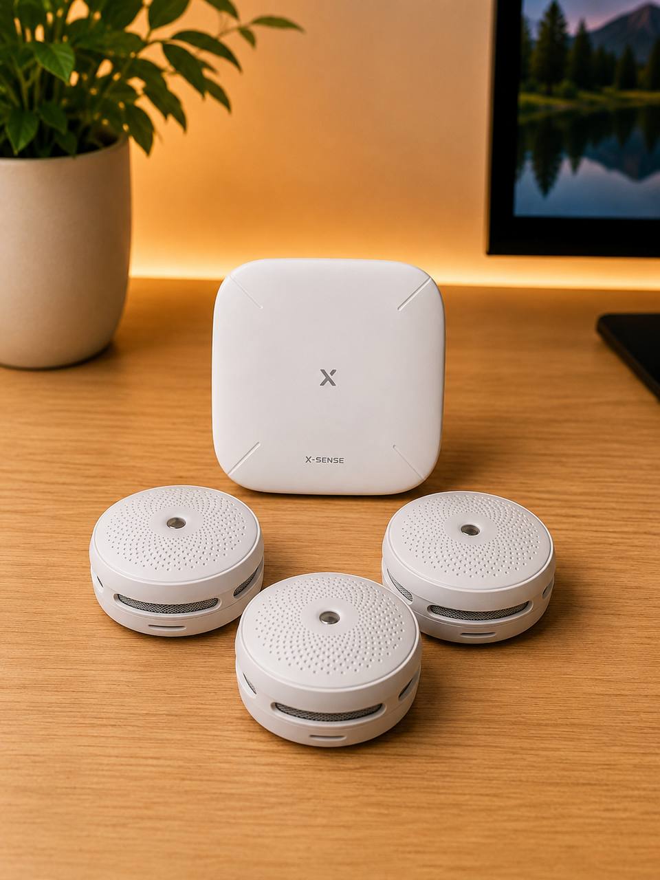 Комплект дымовых датчиков X-Sense FS31 WiFi — 3 датчика + шлюз 2