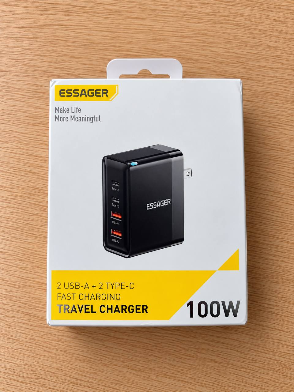 Ładowarka sieciowa ESSAGER 100W – 4 porty USB