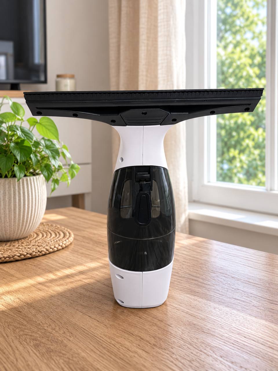 Cordless Rechargeable Window Cleaner with Vacuum and Spray Bottle 4