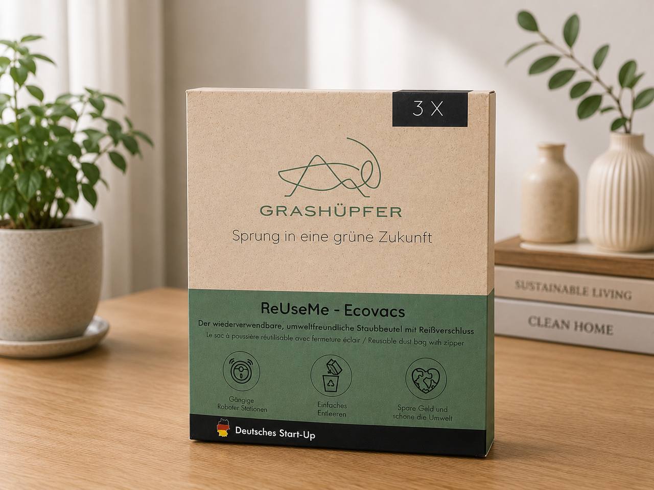 Worki do stacji opróżniającej Ecovacs ReUseMe – 3 szt. 3