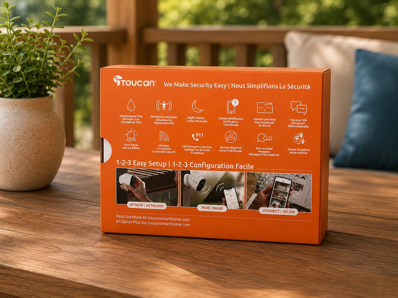TOUCAN WiFi Full HD 1080p Wireless Outdoor Camera with Night Vision 2