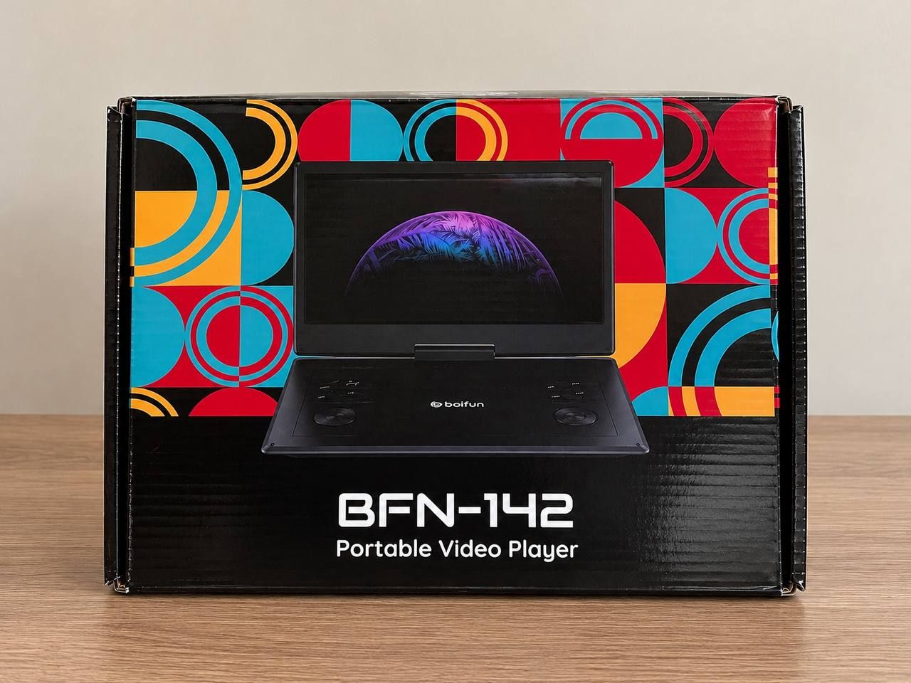 Boifun BFN-142 Portable Video Player with Screen and DVD Drive