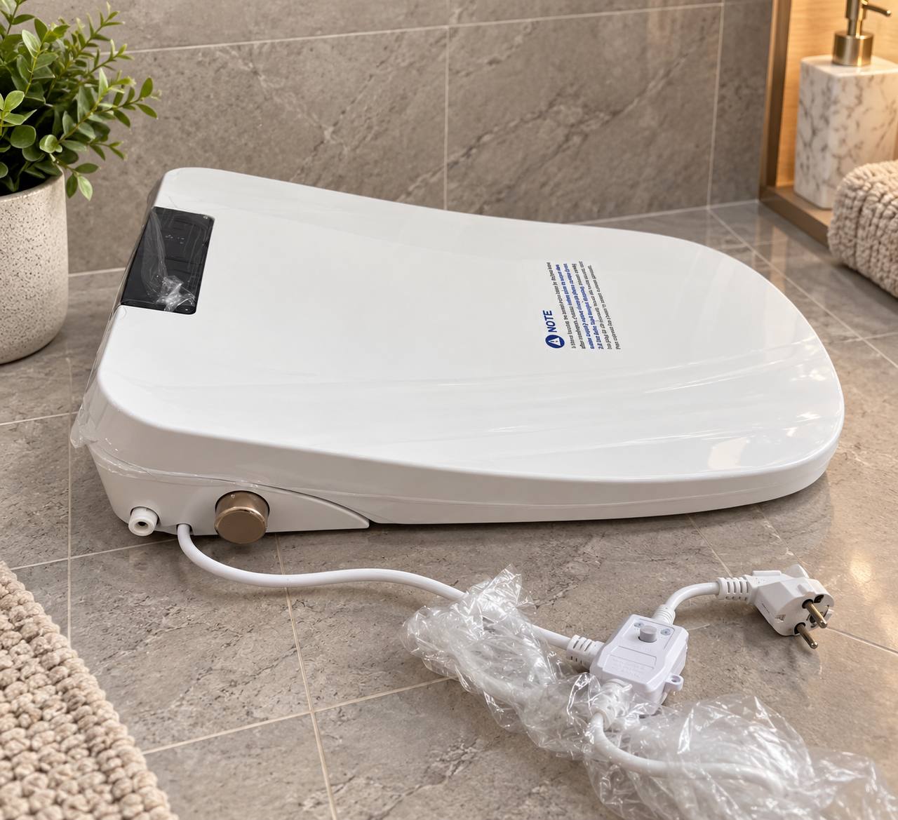 Smart toilet seat with bidet, drying, and heating functions 4