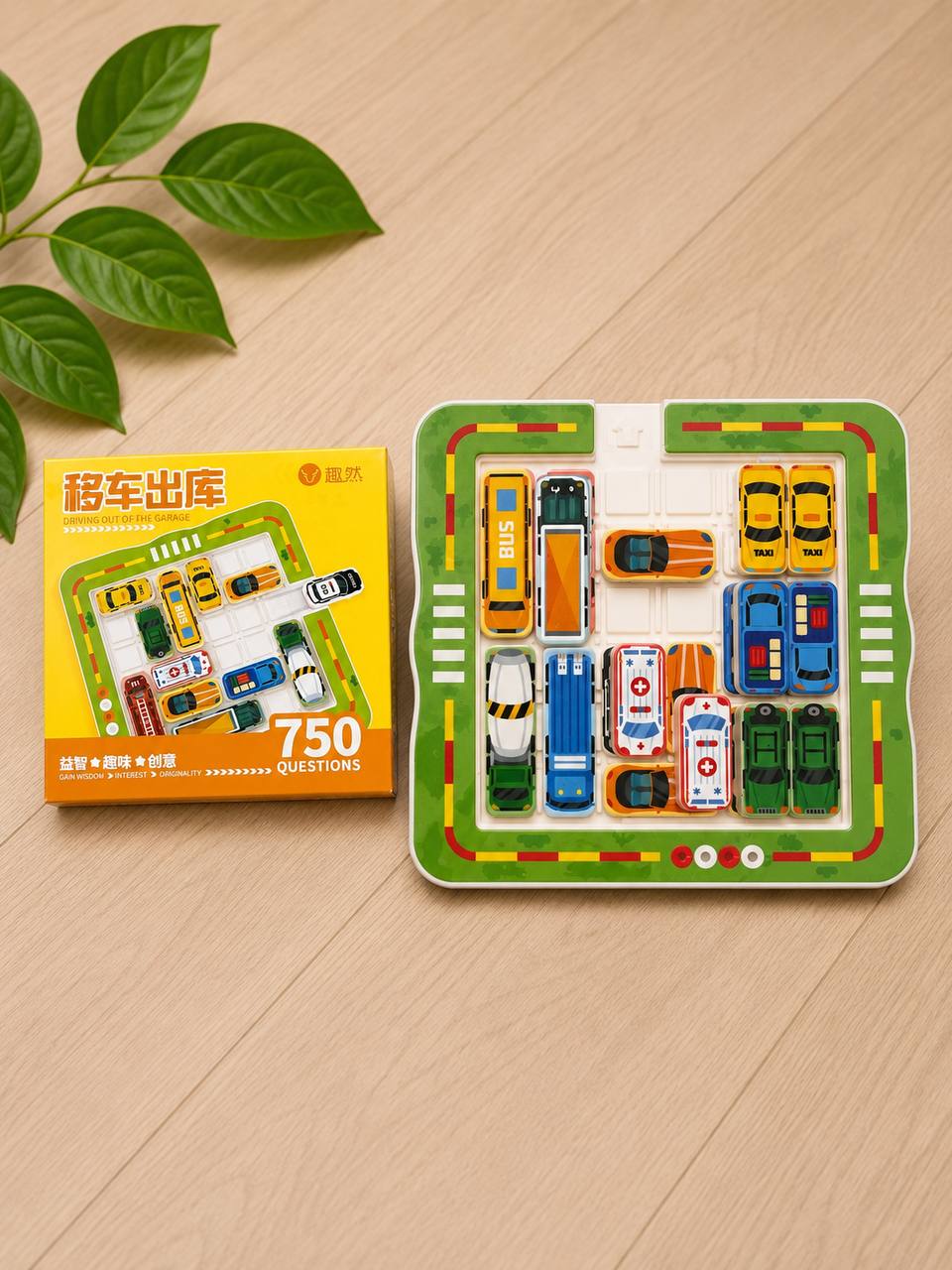 Gra Logiczna Parking Samochody Puzzle Montessori 3+ 2