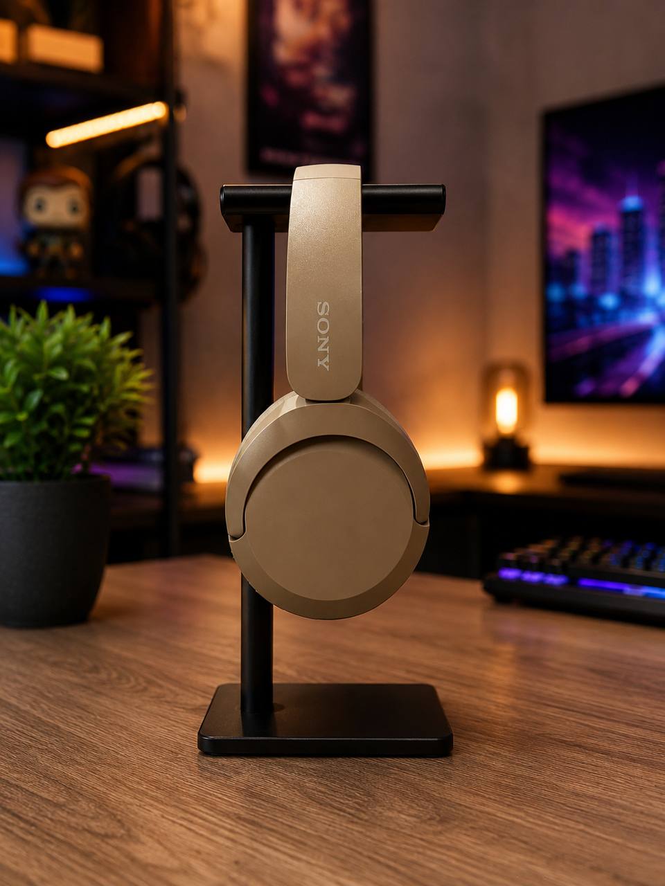 Słuchawki bezprzewodowe Sony WH-CH520 Beżowe Bluetooth 5