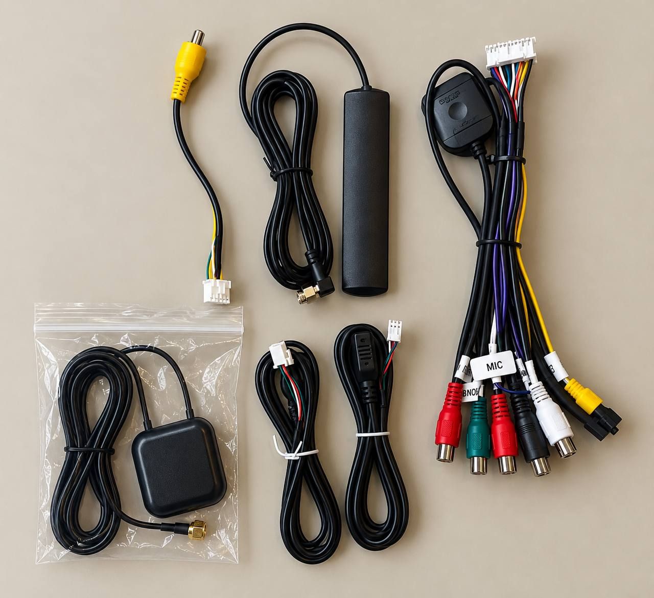 Parts for a 10-inch car radio with a CAN BUS Raise G-RZ-VW58 decoder for VW, Skoda, and Seat 6