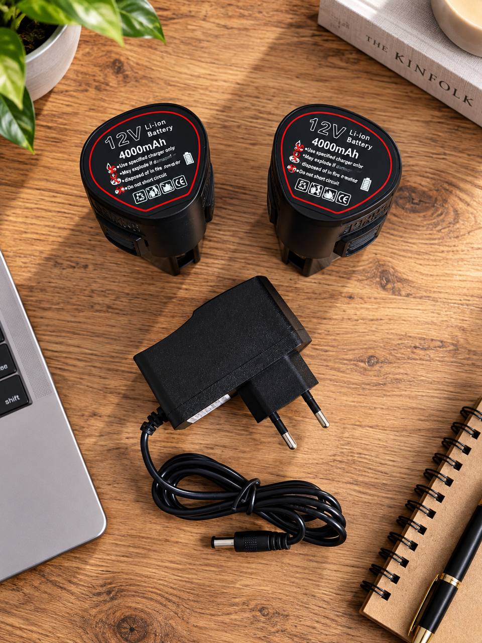 Akumulator 12V 4000 mAh + ładowarka, zestaw 2 akumulatorów