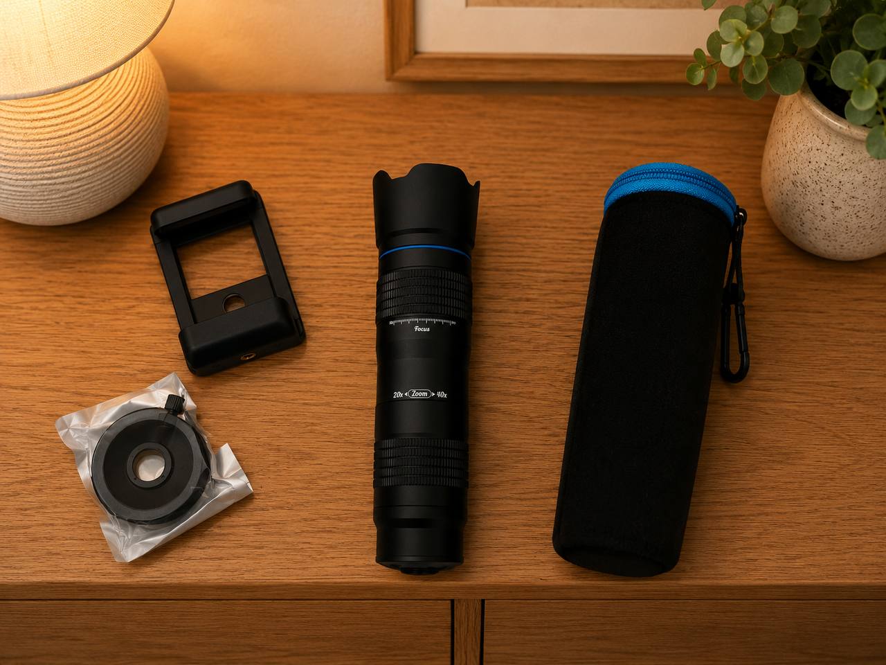 Obiektyw do Smartfona 20x–40x Zoom Teleobiektyw z Etui 3
