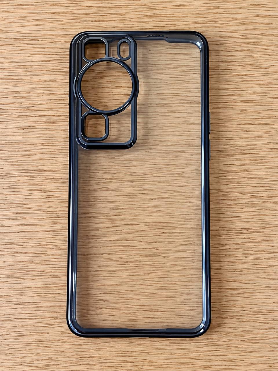 Etui do Huawei P60 Przezroczyste Czarne Różowe 4