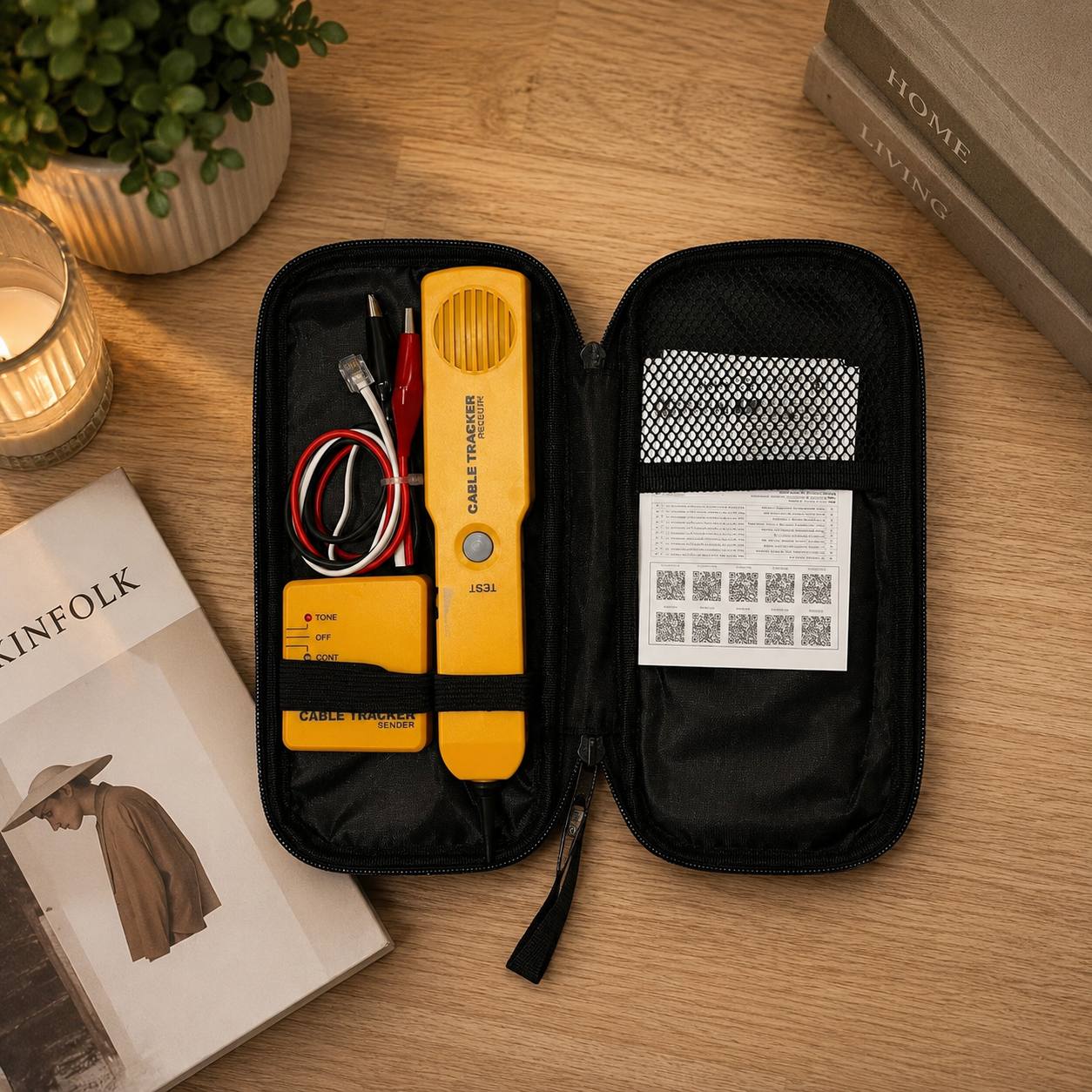 Szukacz Przewodów Cable Tracker Tester Kabli RJ11 RJ45 3