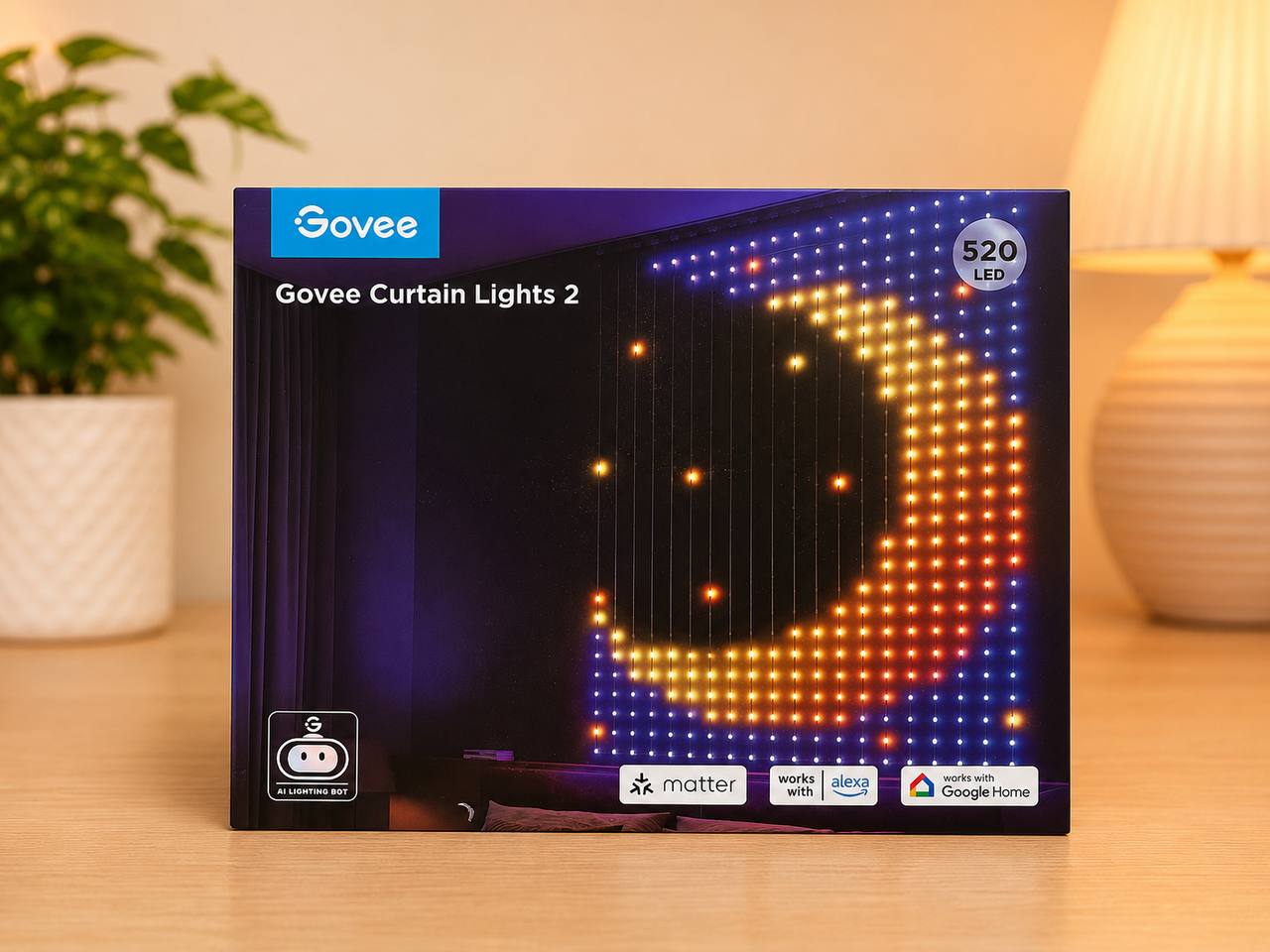Govee Curtain Lights 2 H70B3 – Inteligentna Kurtyna LED RGBIC 1.5x2m