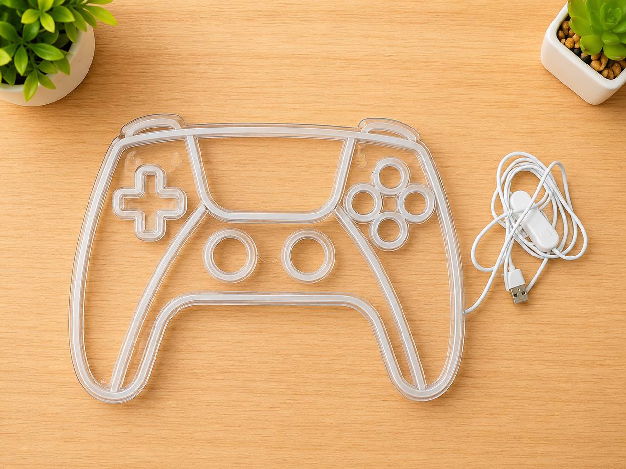 Neon LED RGB Pad Gamingowy – Dekoracja Ścienna do Pokoju Gracza USB 5