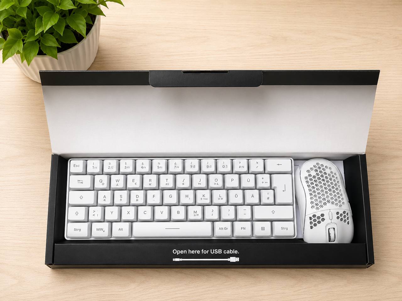 Zestaw Gamingowy RedThunder RGB Klawiatura 60% + Mysz