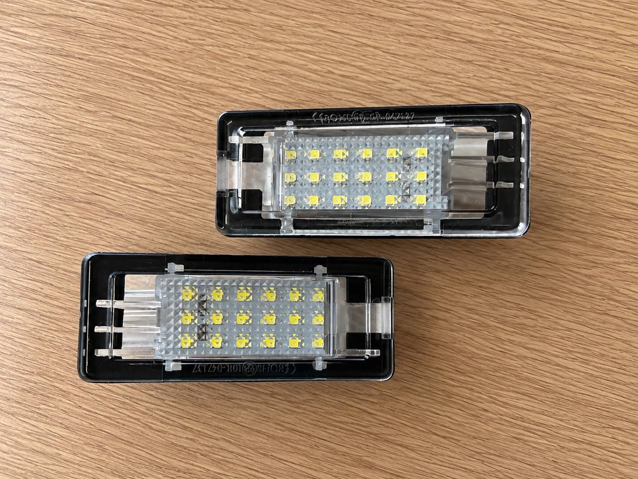 LED license plate lights, set of 2, 18 LEDs in each light
