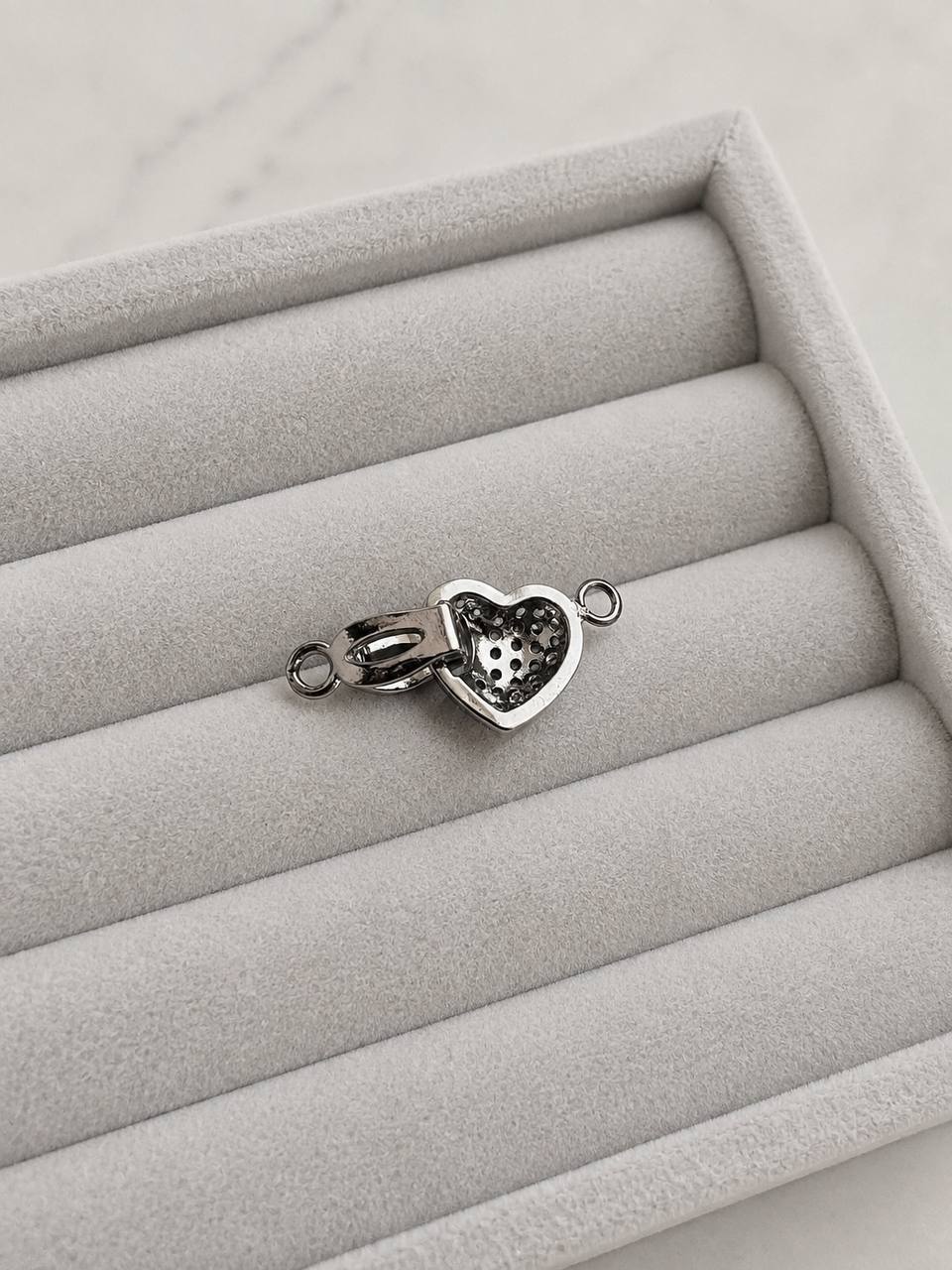 Zapięcie Serce 925 Sterling Silver do bransoletki i naszyjnika 2