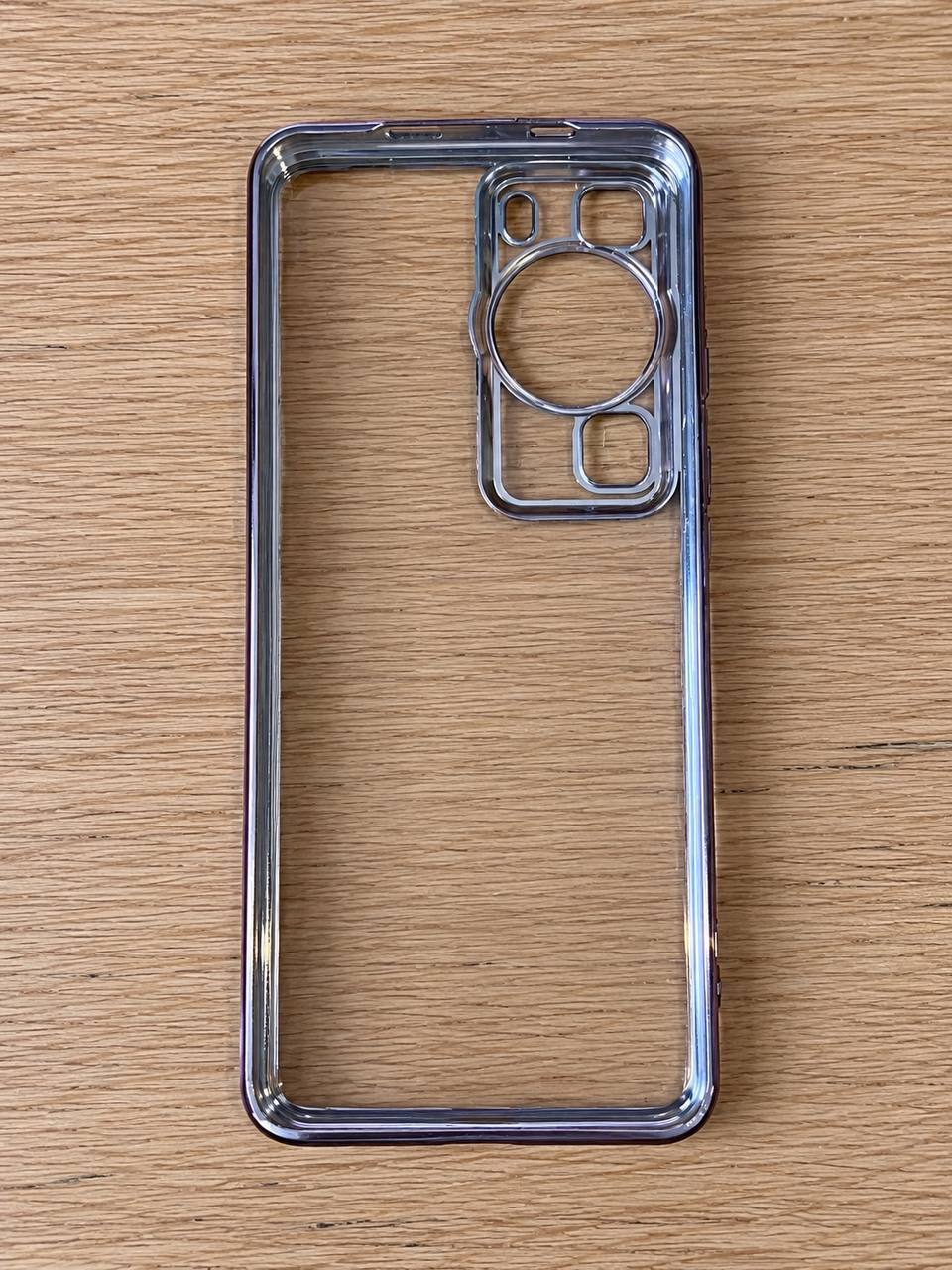 Etui do Huawei P60 Przezroczyste Czarne Różowe 2
