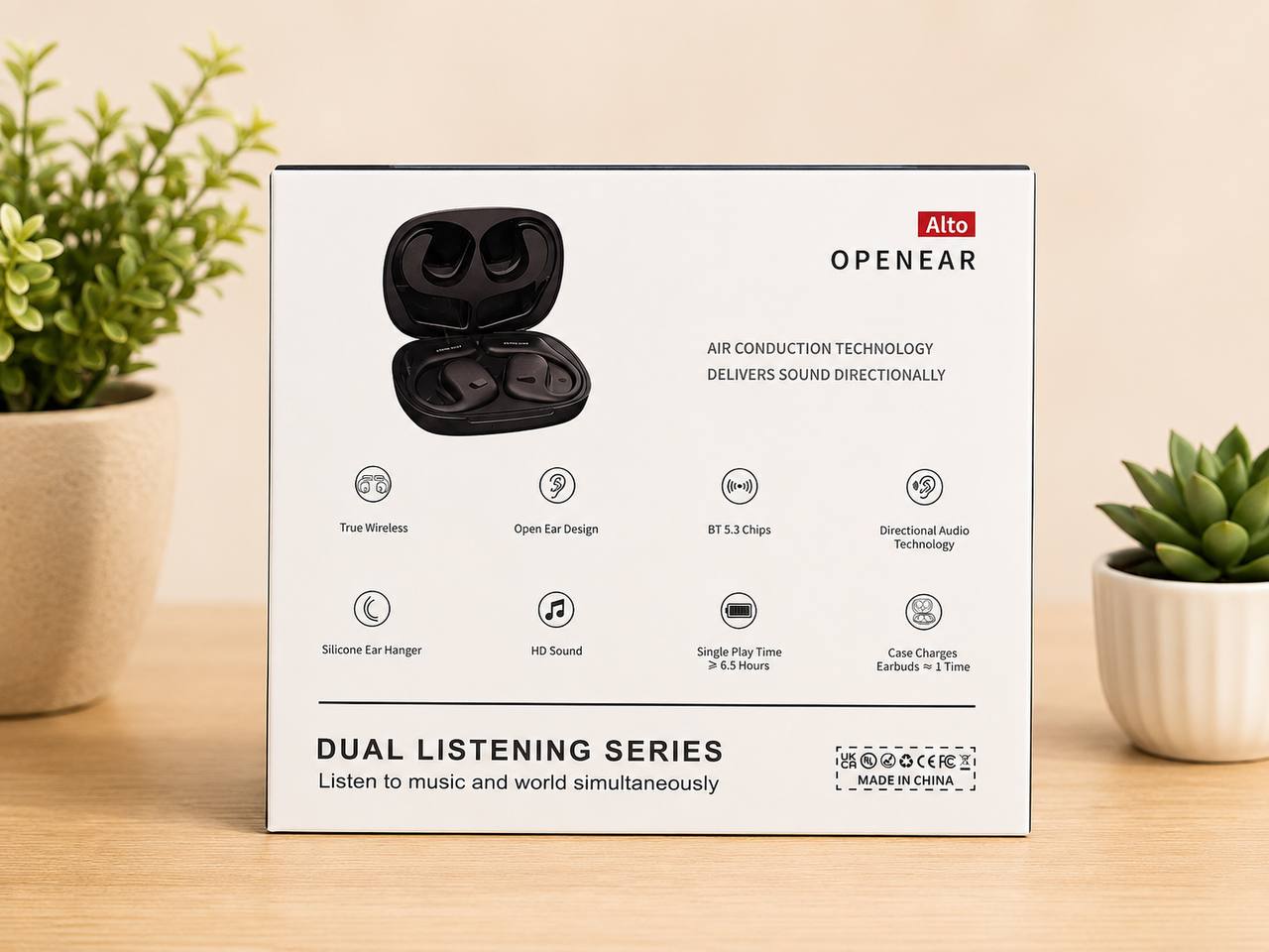 Słuchawki Bezprzewodowe UpPlayTeck Open-Ear Bluetooth 5.3 IPX5 2