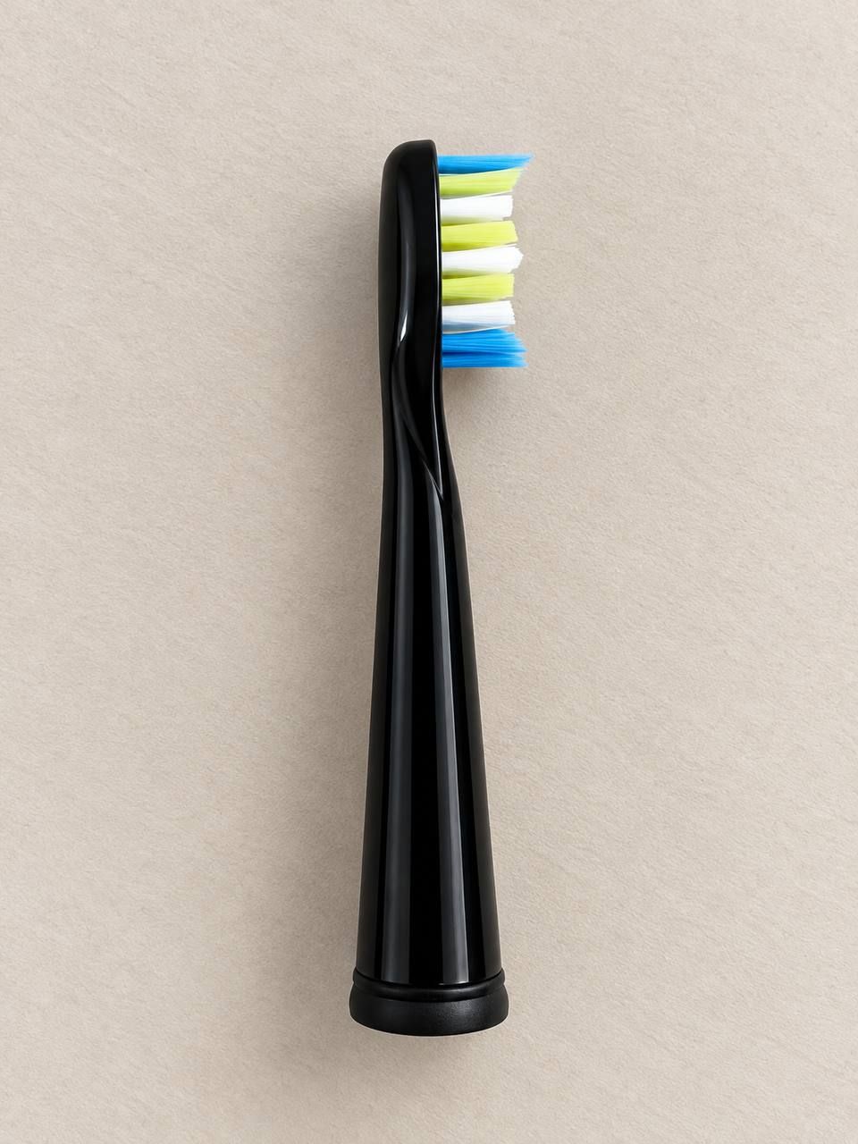Zestaw nasadek do szczoteczki elektrycznej Soft Bristle z uchwytami ściennymi – czarne 2