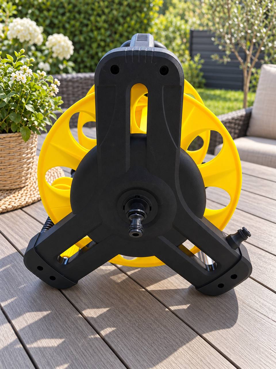 Garden Hose Reel with Crank – Sturdy Hose Stand 4