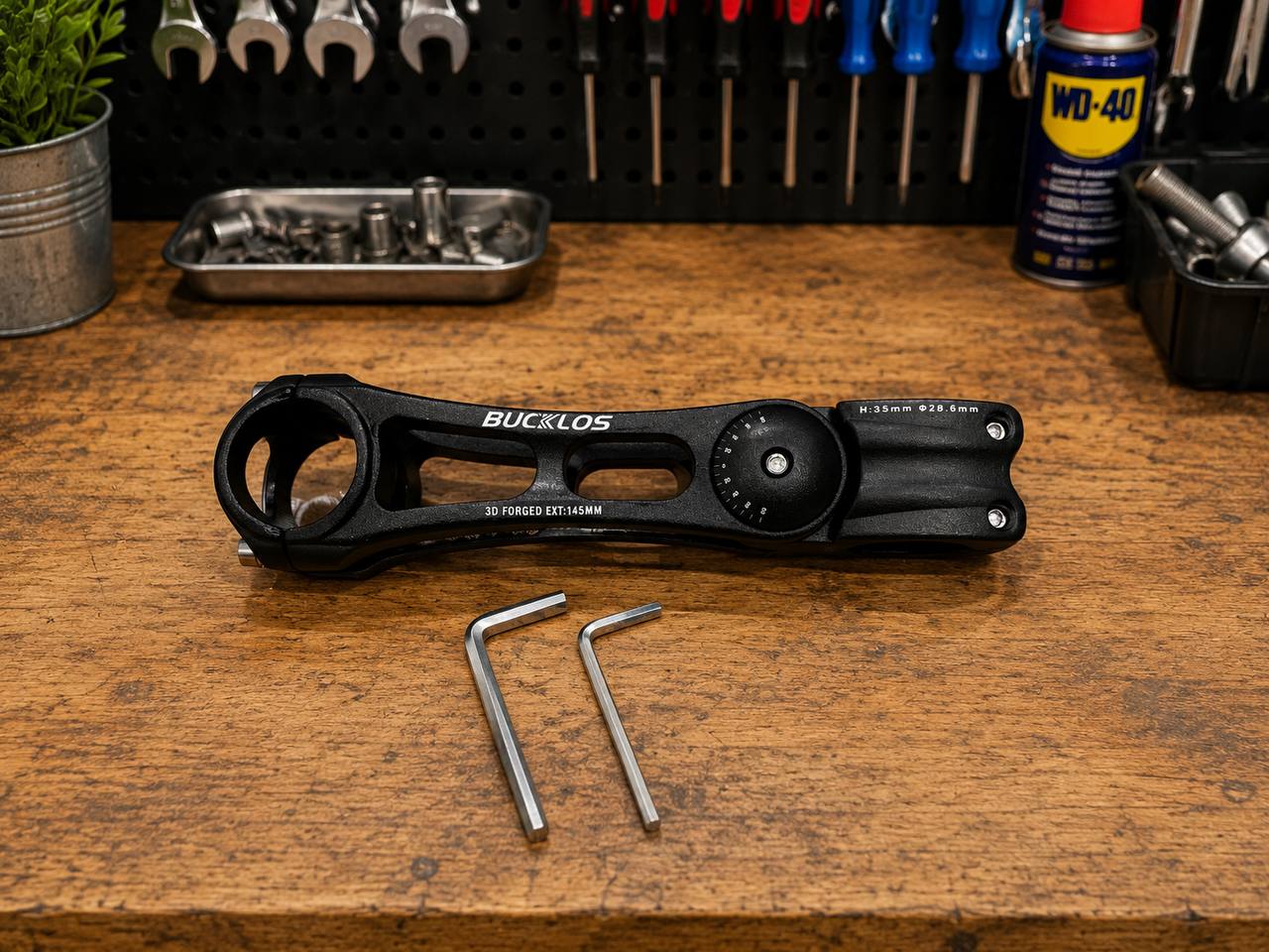 BUCKLOS Regulowany Mostek Kierownicy 31,8 mm 145 mm MTB Trekking 4