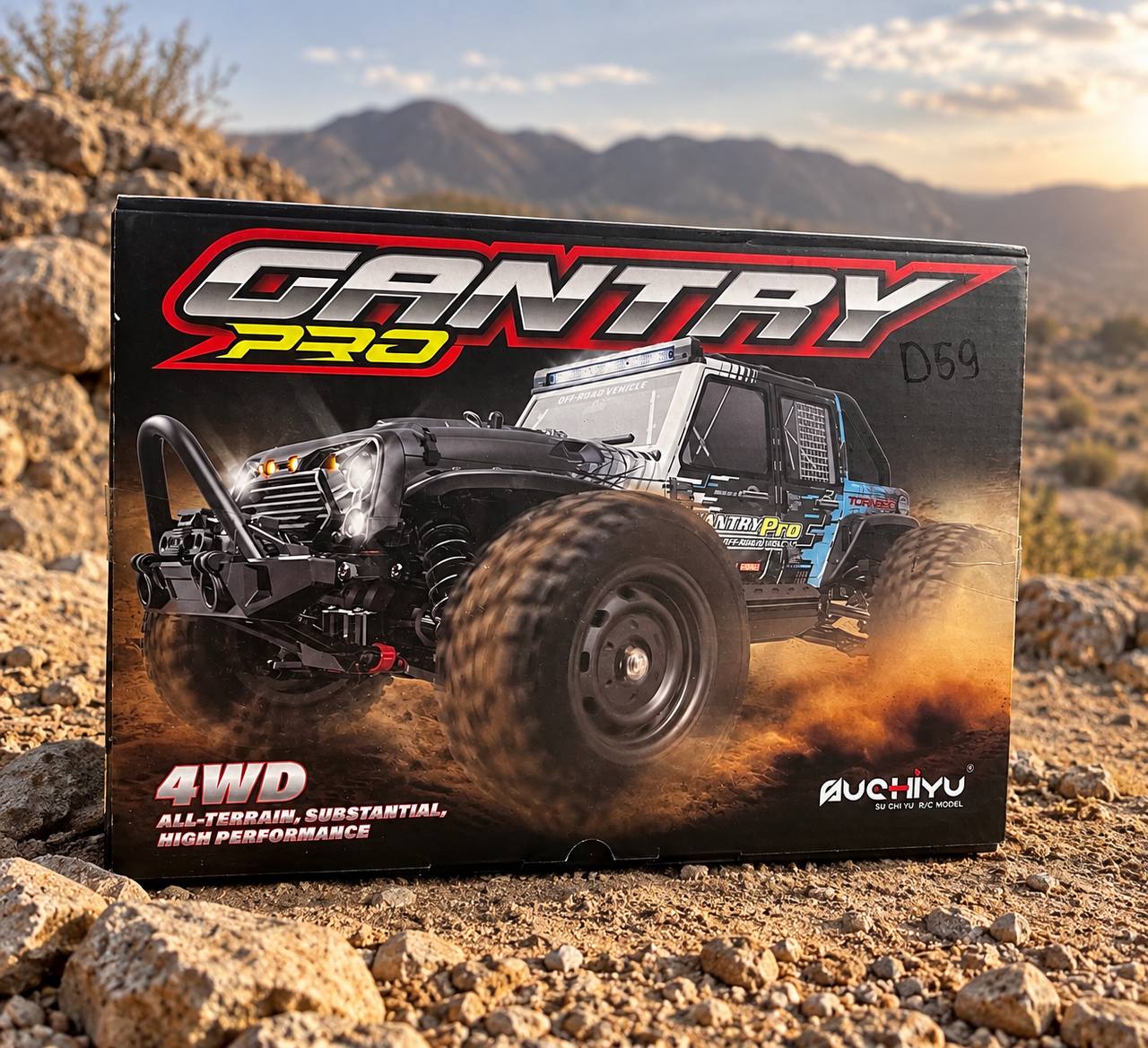 Samochód RC 4x4 1:16 Brushless 70 km/h 2.4 GHz + 2S LiPo