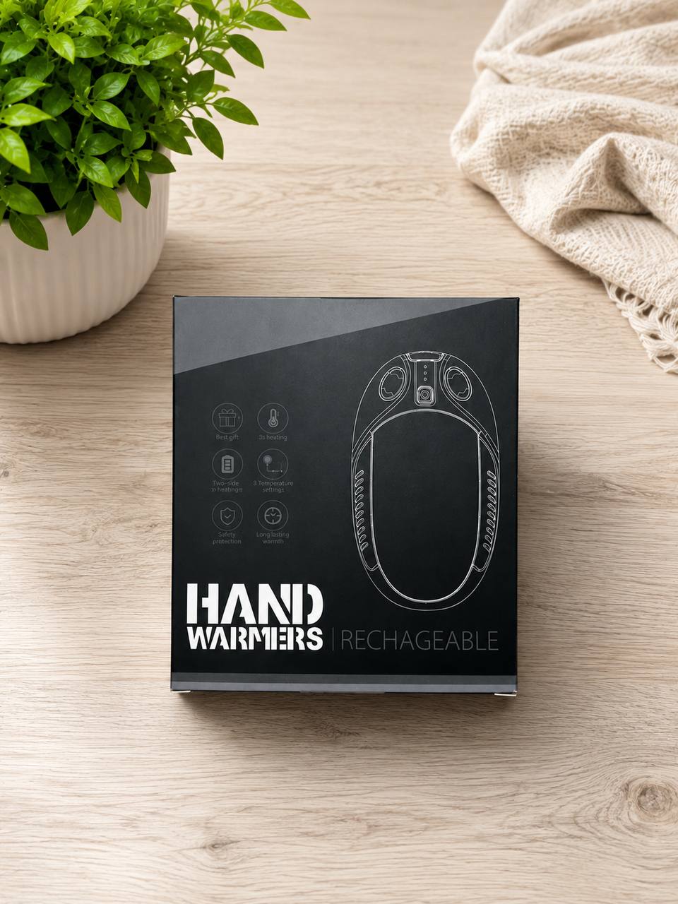 Ogrzewacz do Rąk FANDLISS 2x5000 mAh Magnetyczny USB-C