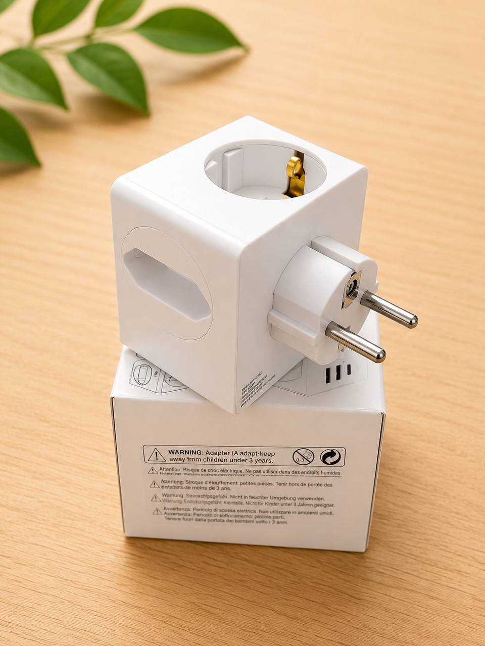 6-in-1 USB Cube Hub: 3 USB Ports + 3 USB-C Ports 3