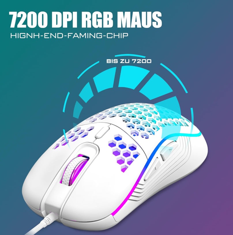 RedThunder RGB Gaming Set: 60% Keyboard + Mouse 9